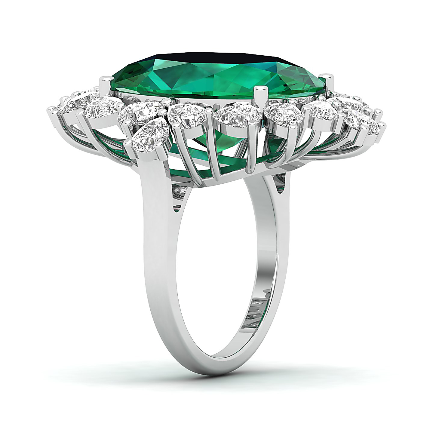 Artistry Art Deco Emerald Ring