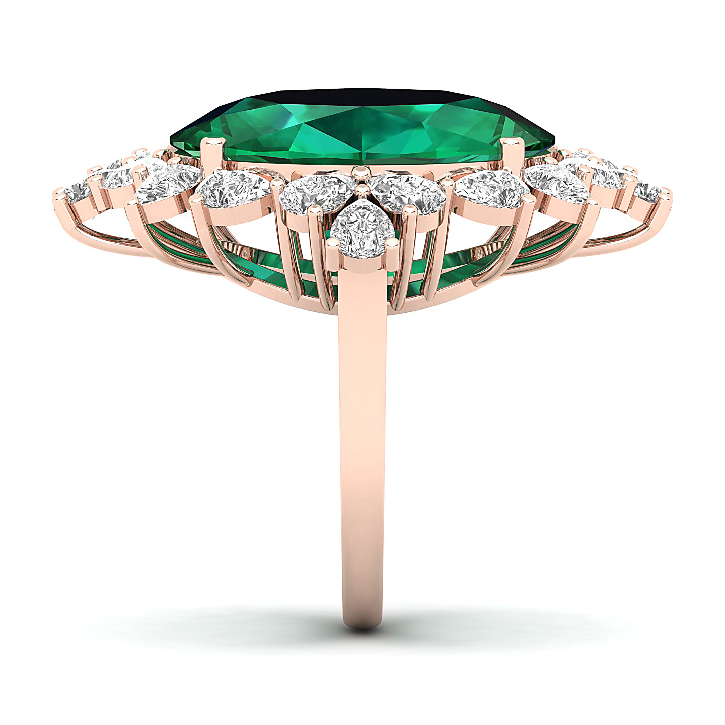 Artistry Art Deco Emerald Ring