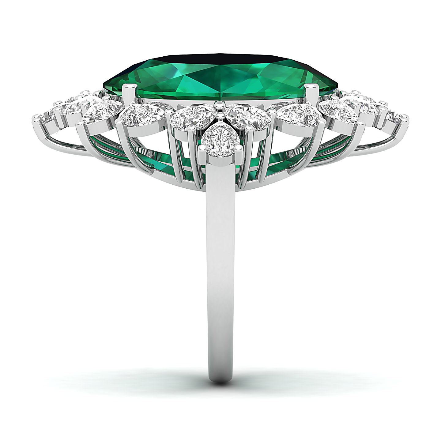 Artistry Art Deco Emerald Ring