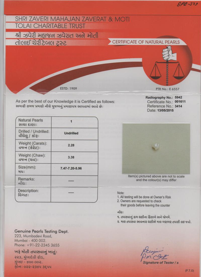 Basra Pearl - 2.28 Carat