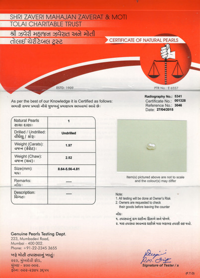 Basra Pearl - 1.97 Carat
