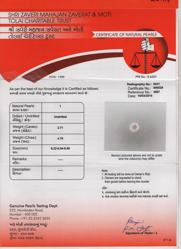 Basra Pearl - 2.71 Carat
