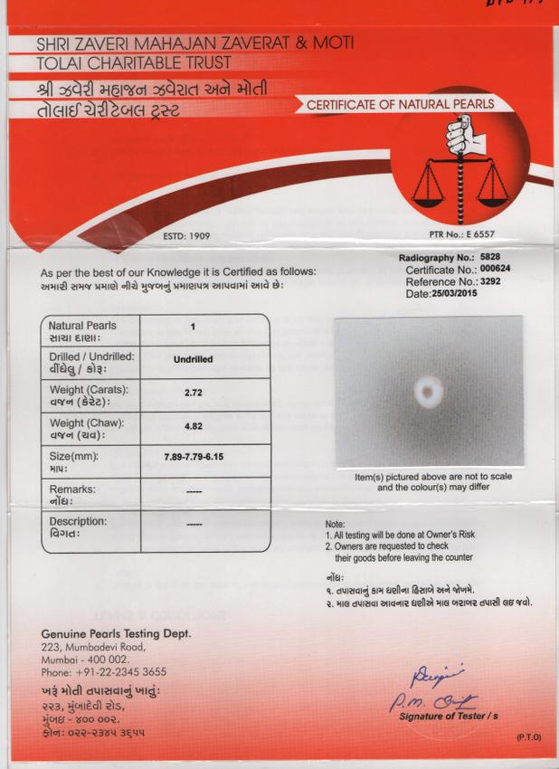 Basra Pearl - 2.72 Carat