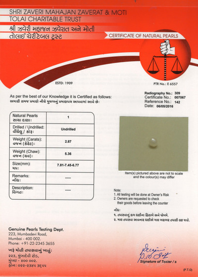 Basra Pearl - 2.87 Carat
