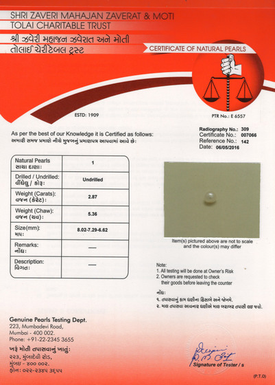 Basra Pearl - 2.87 Carat