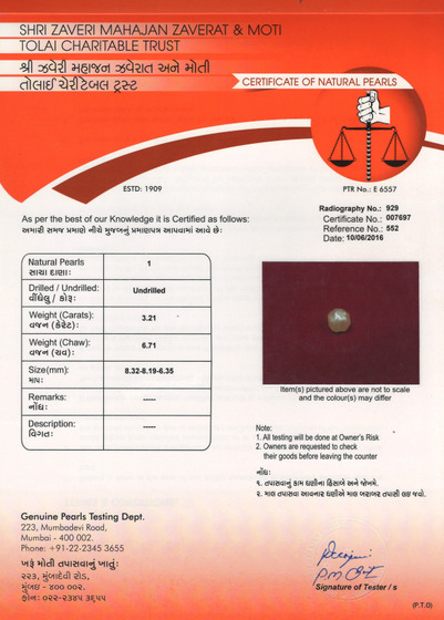 Basra Pearl - 3.21 Carat