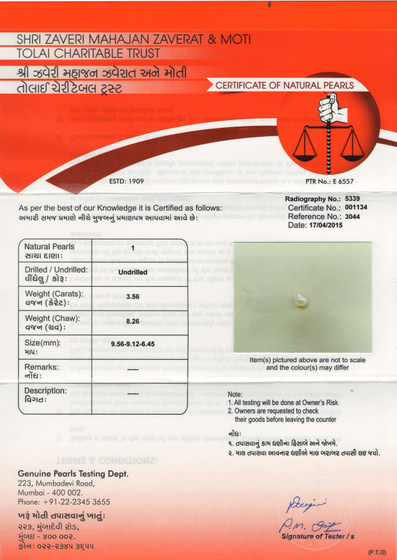 Basra Pearl - 3.56 Carat
