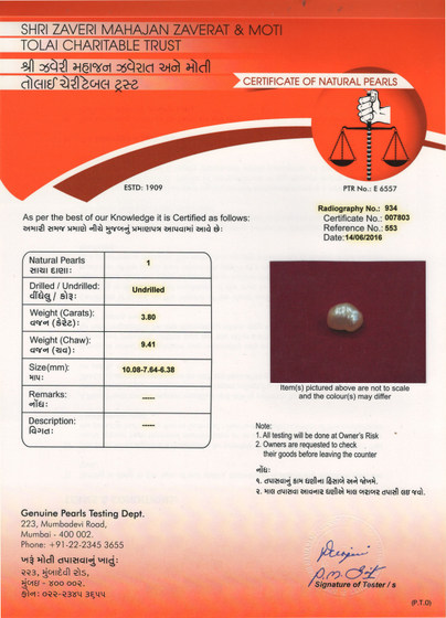 Basra Pearl - 3.8 Carat