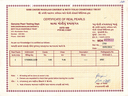 Basra Pearl - 3.81 Carat