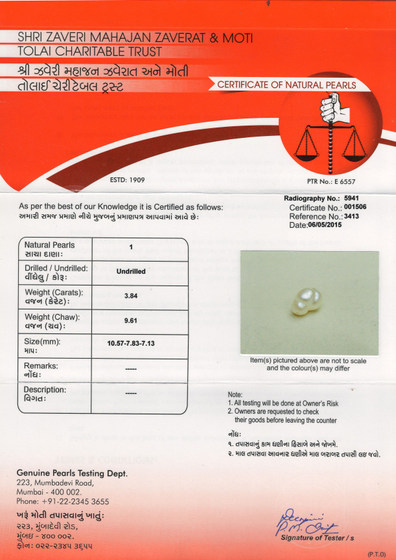 Basra Pearl - 3.84 Carat