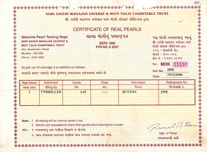 Basra Pearl - 4.45 Carat