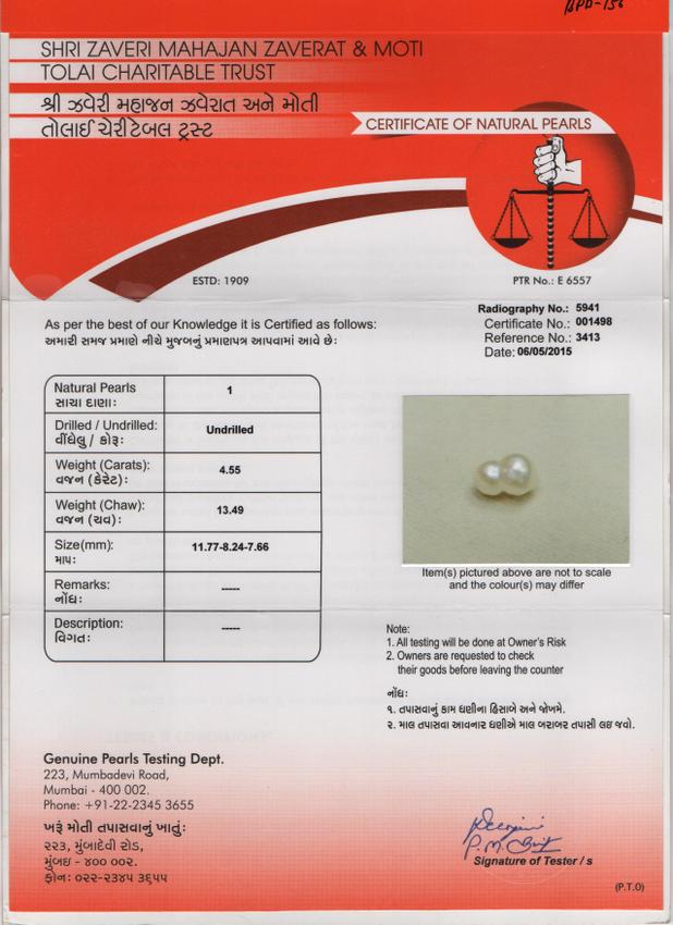 Basra Pearl - 4.55 Carat