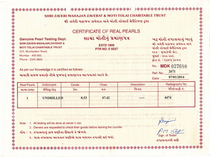 Basra Pearl - 8.53 Carat