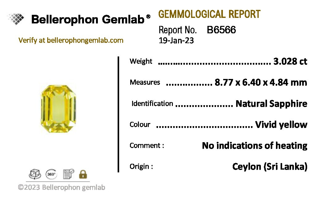 Yellow Sapphire - 3.02 Carat