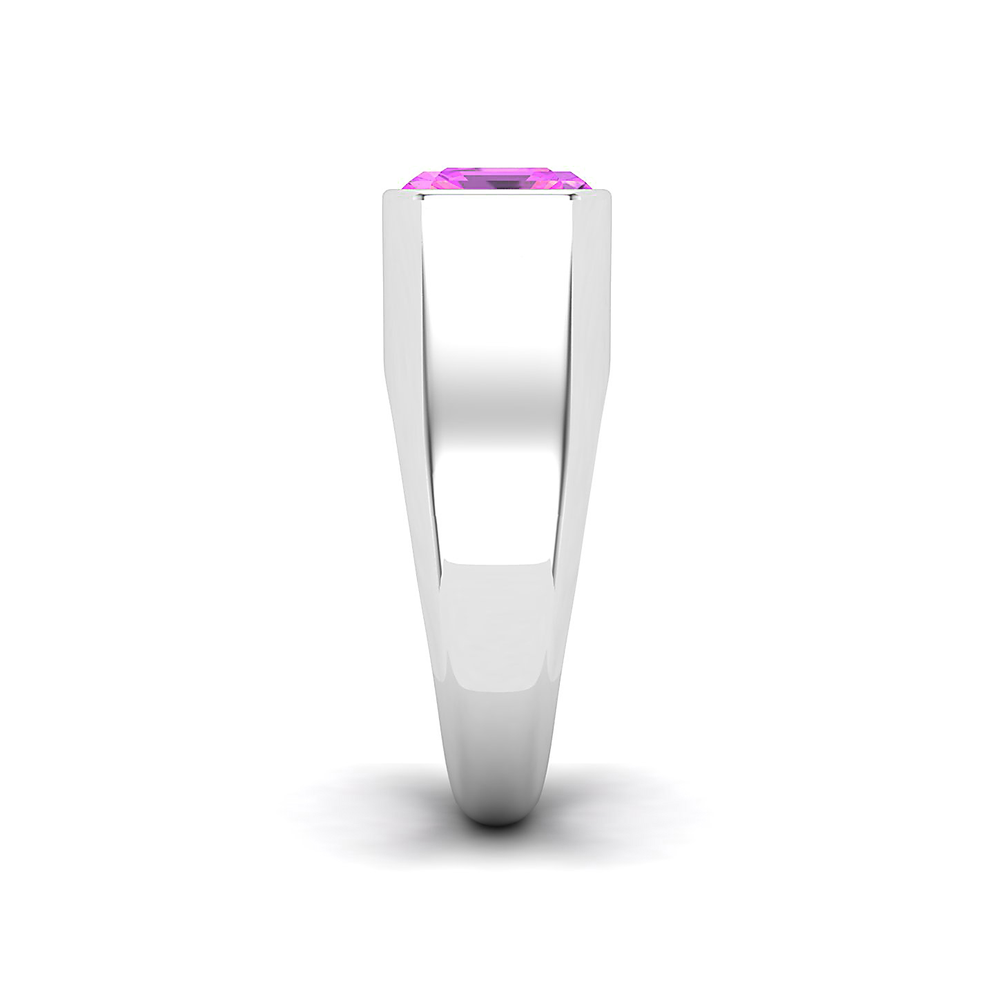 Bespoke Art Deco Pink Sapphire Ring