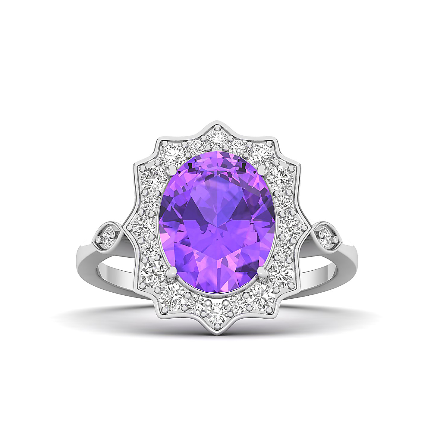 Bewitching Amethyst Gold Ring