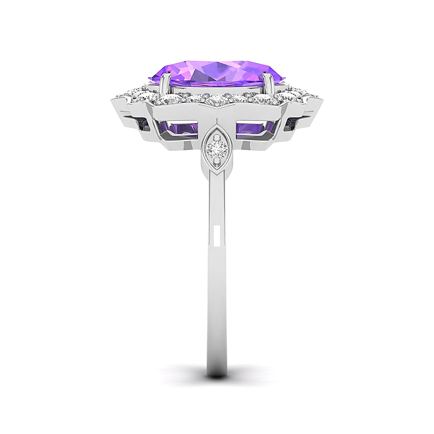 Bewitching Amethyst Gold Ring