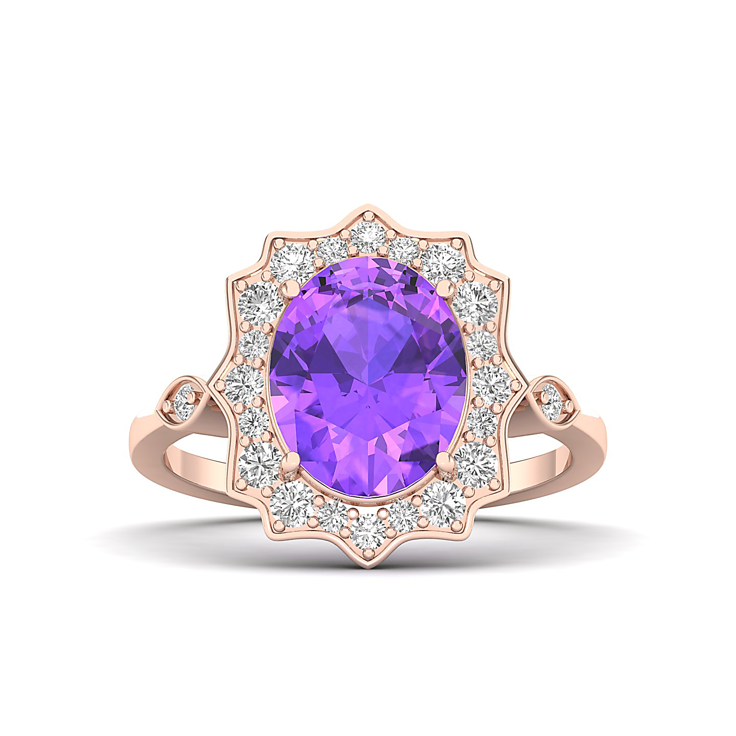 Bewitching Amethyst Gold Ring
