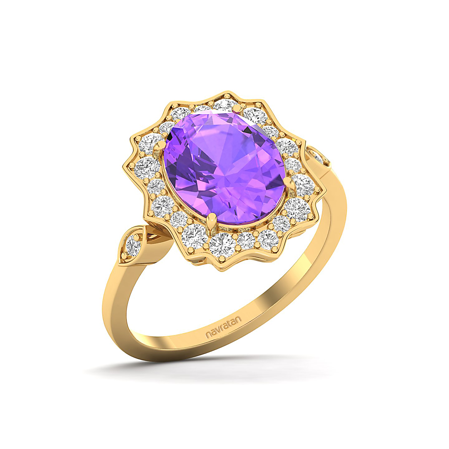 Bewitching Amethyst Gold Ring