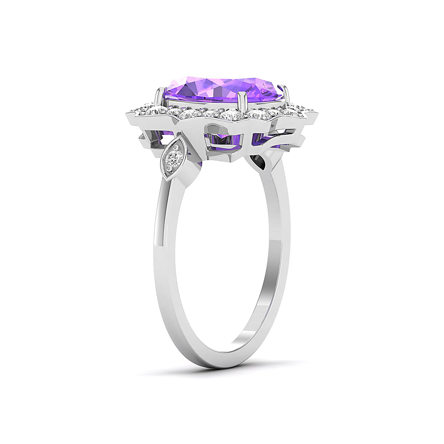 Bewitching Amethyst Gold Ring