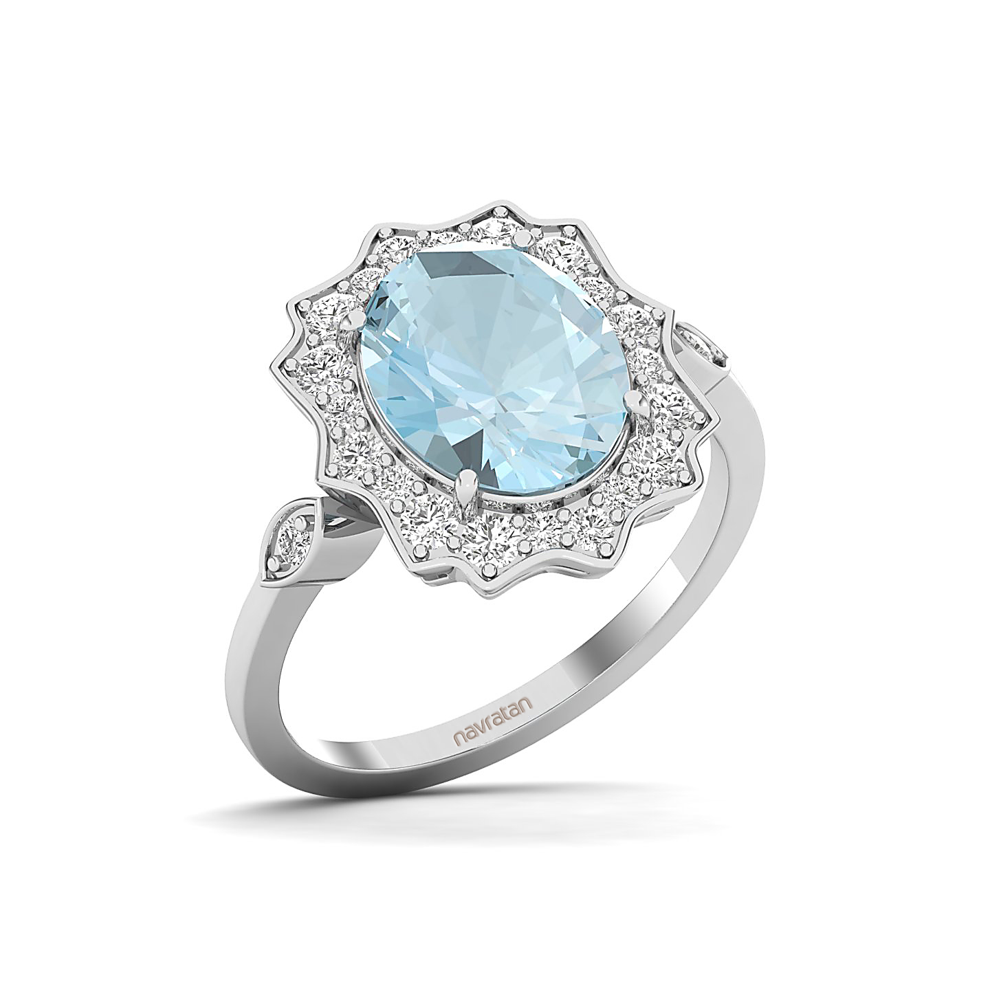 Bewitching Aquamarine Gold Ring