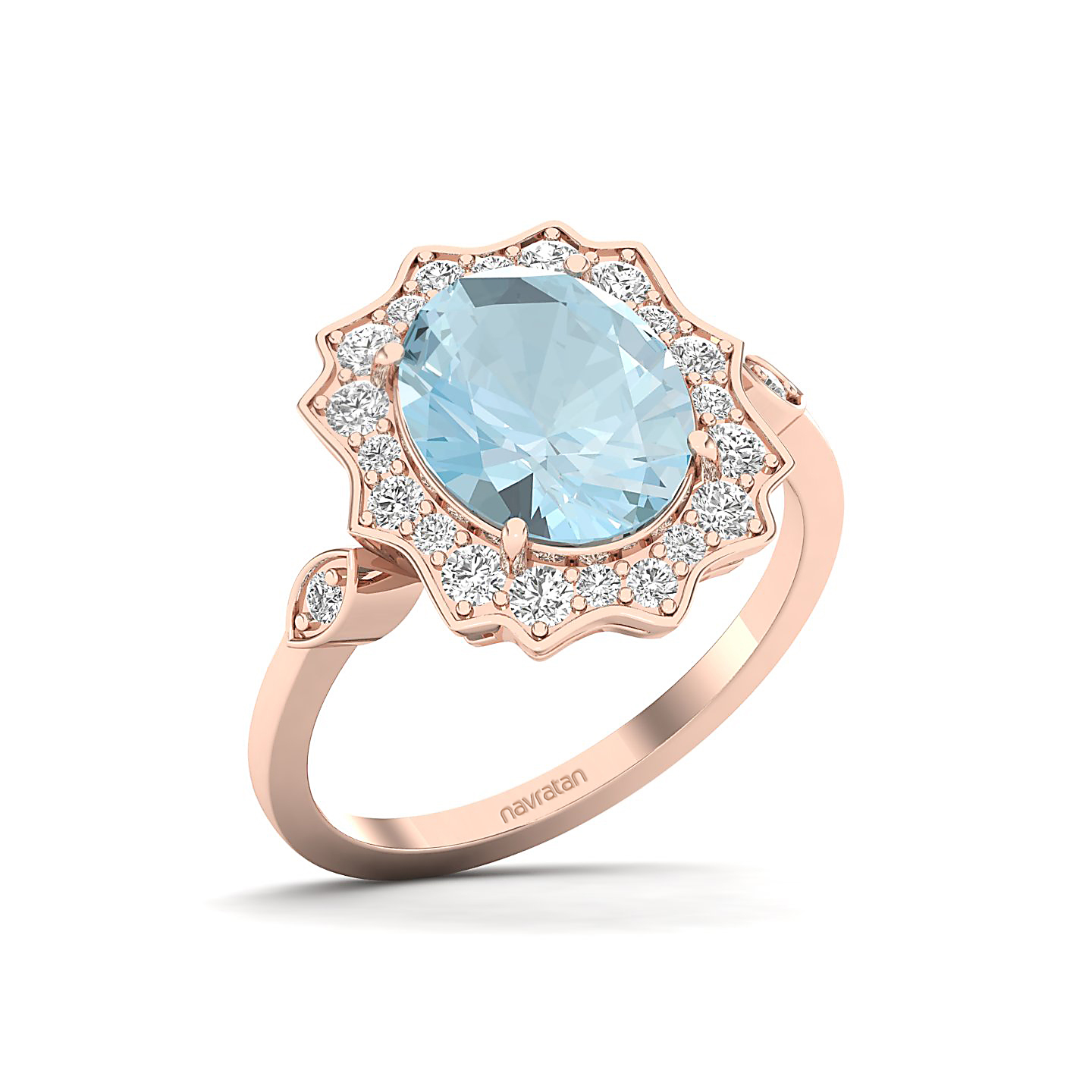 Bewitching Aquamarine Gold Ring