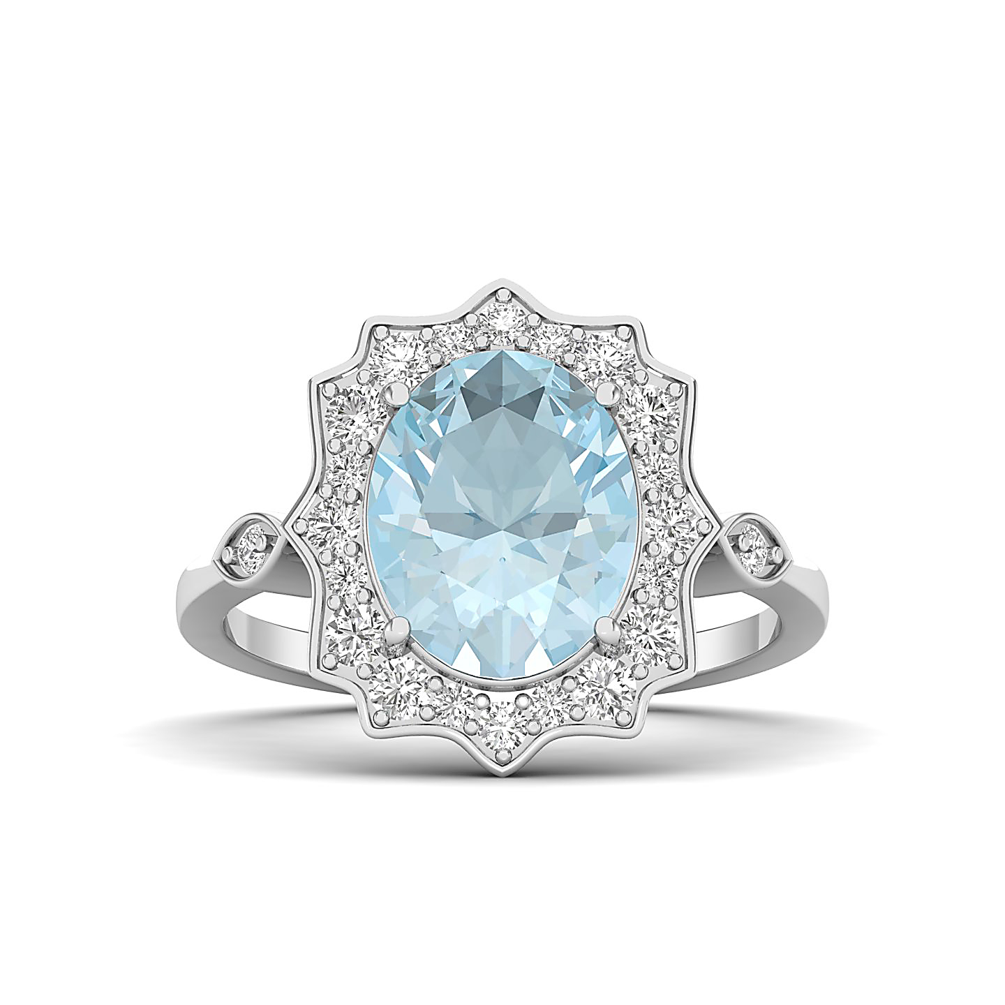 Bewitching Aquamarine Gold Ring