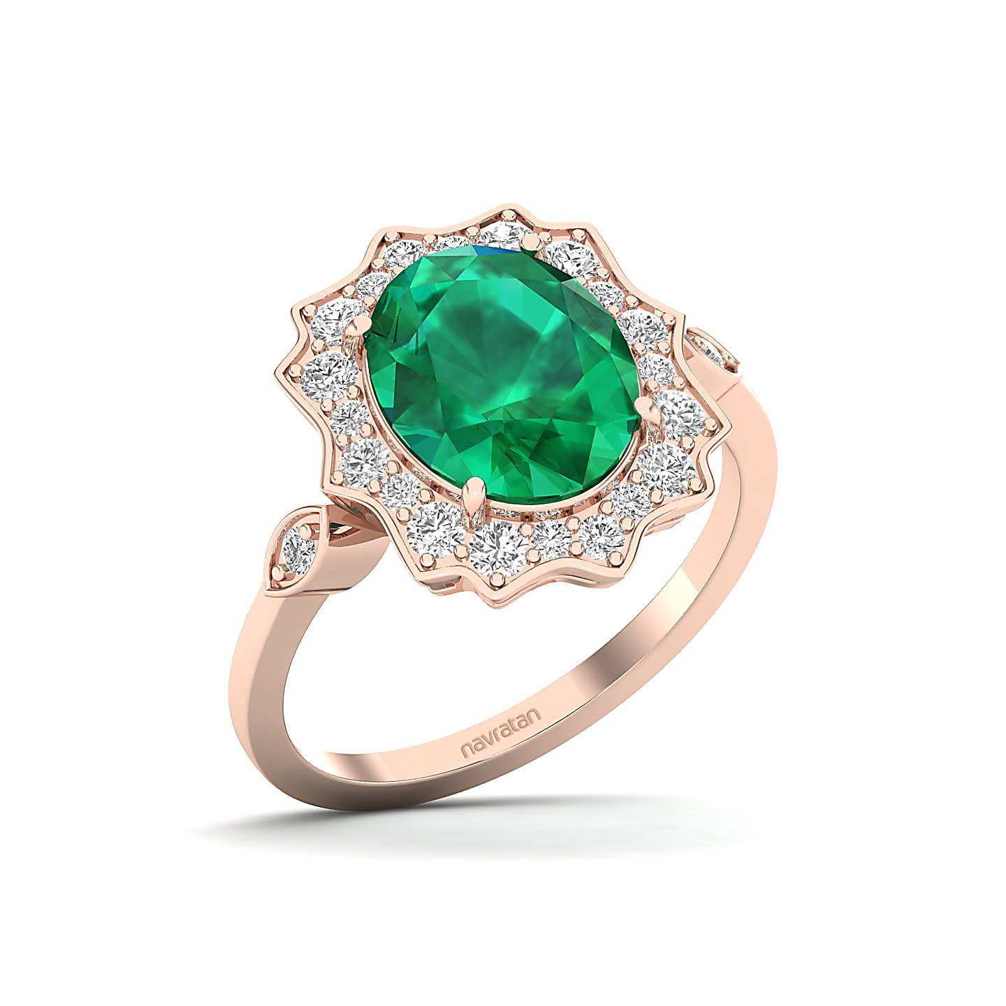 Bewitching Emerald Gold Ring