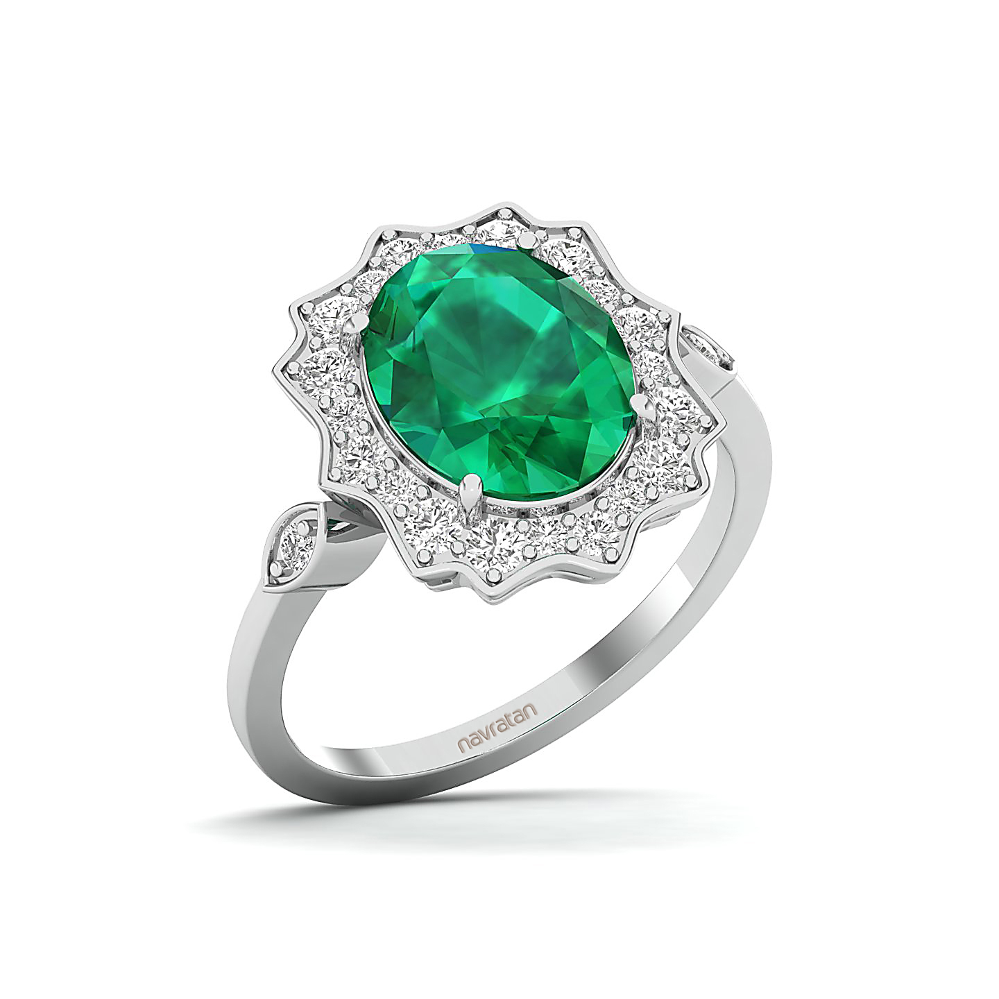 Bewitching Emerald Gold Ring