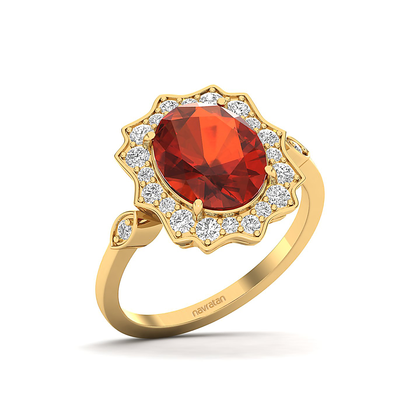 Bewitching Hessonite Gold Ring