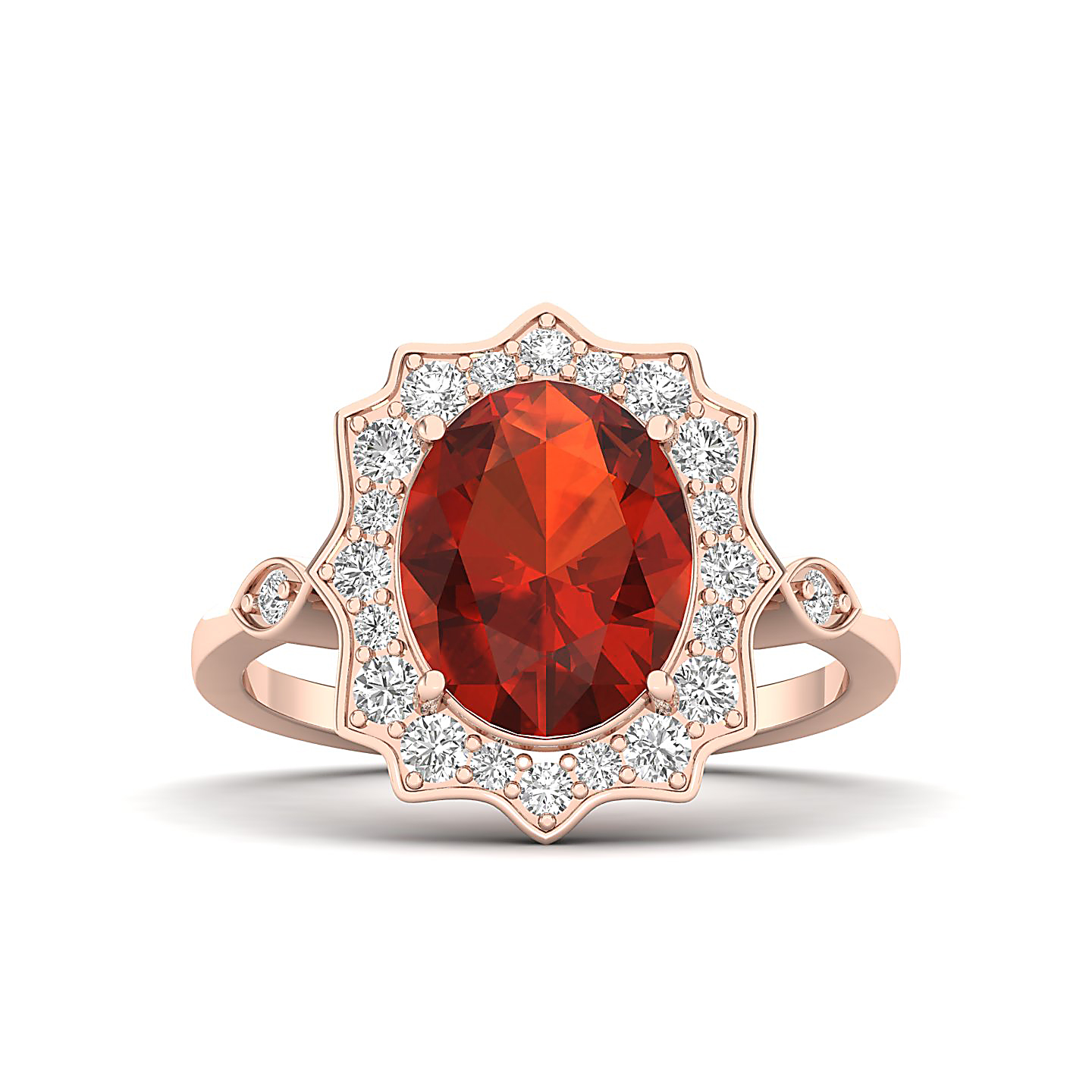 Bewitching Hessonite Gold Ring
