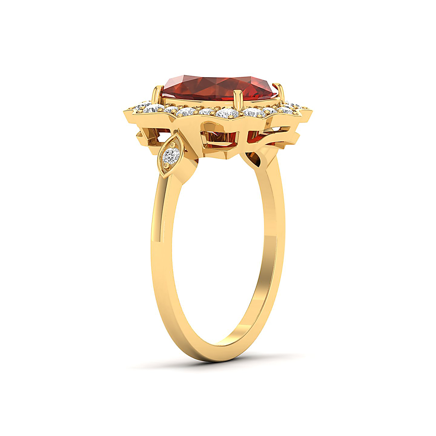Bewitching Hessonite Gold Ring