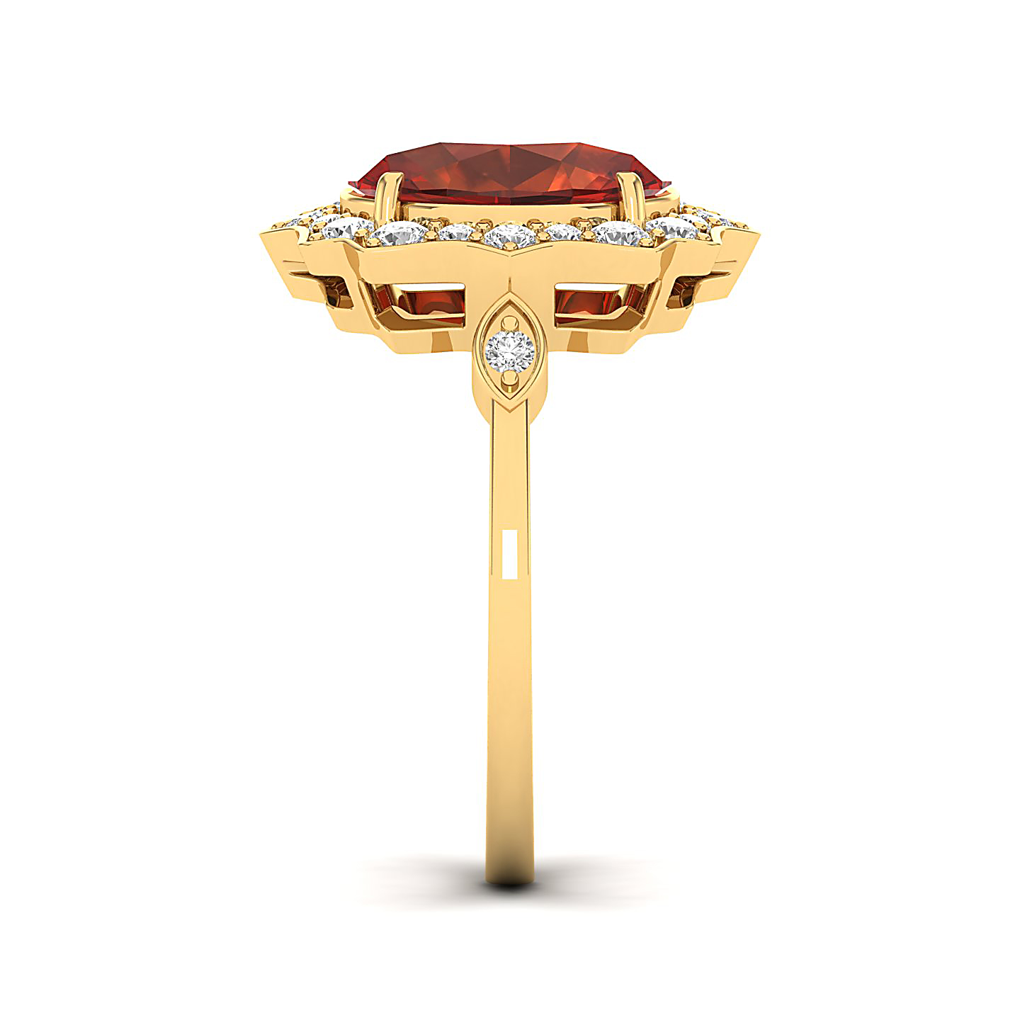 Bewitching Hessonite Gold Ring