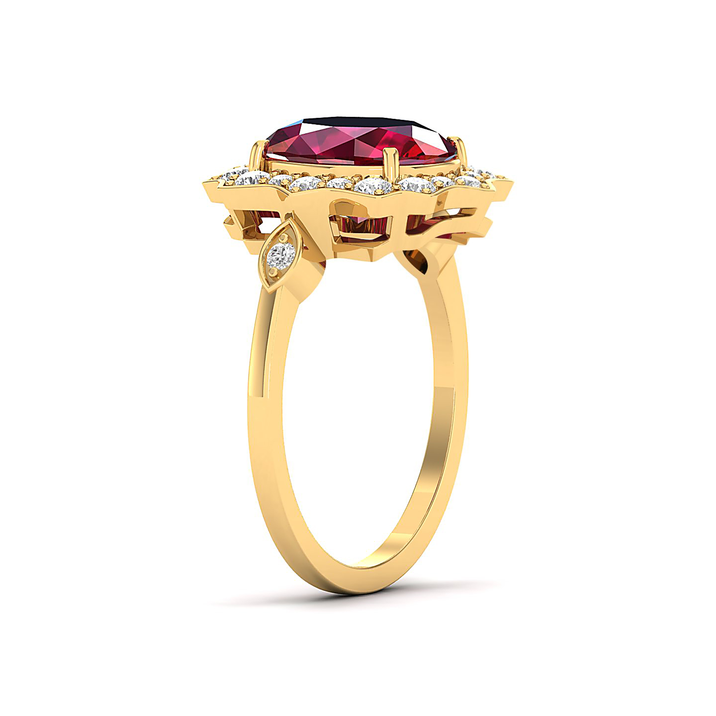 Bewitching Ruby Gold Ring
