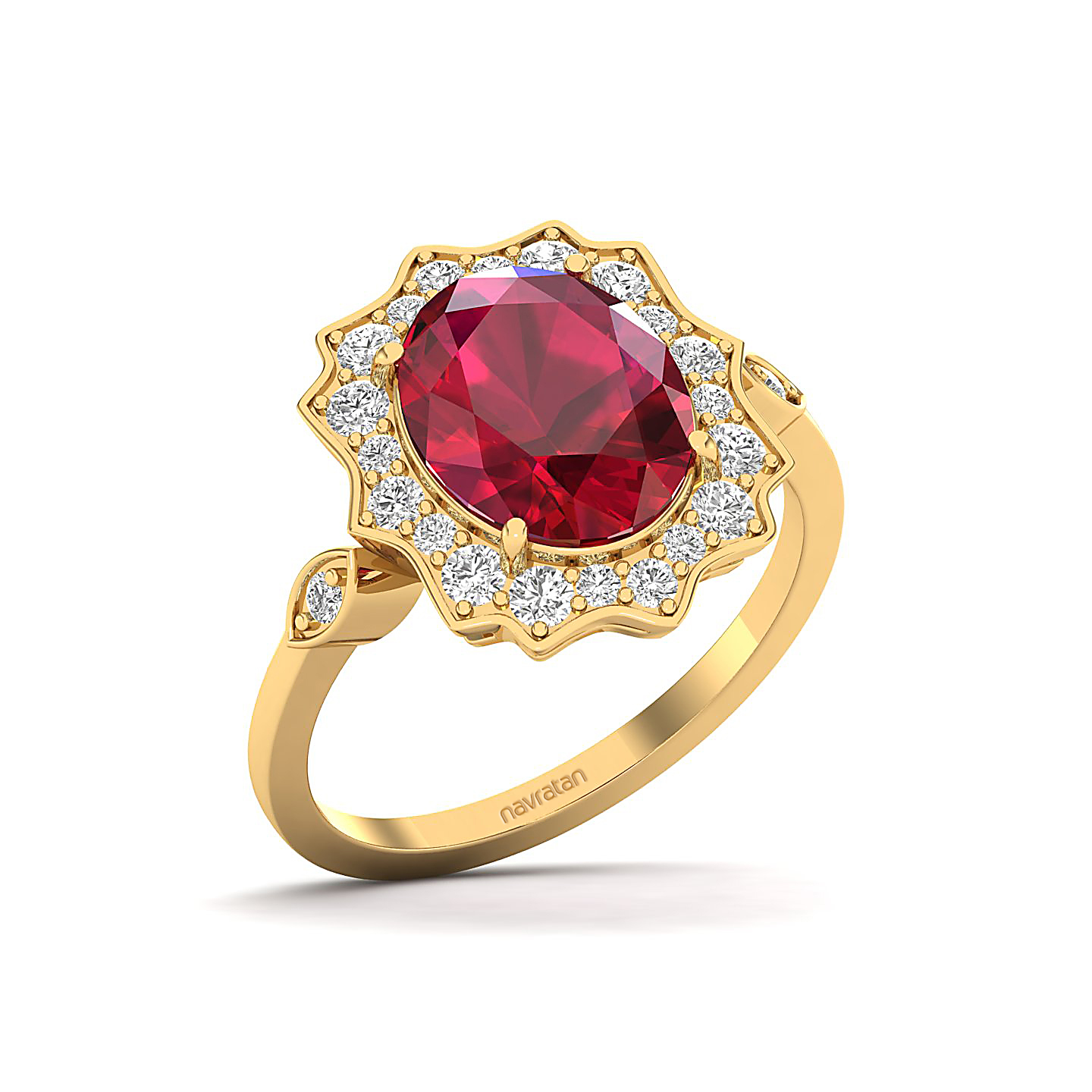 Bewitching Ruby Gold Ring