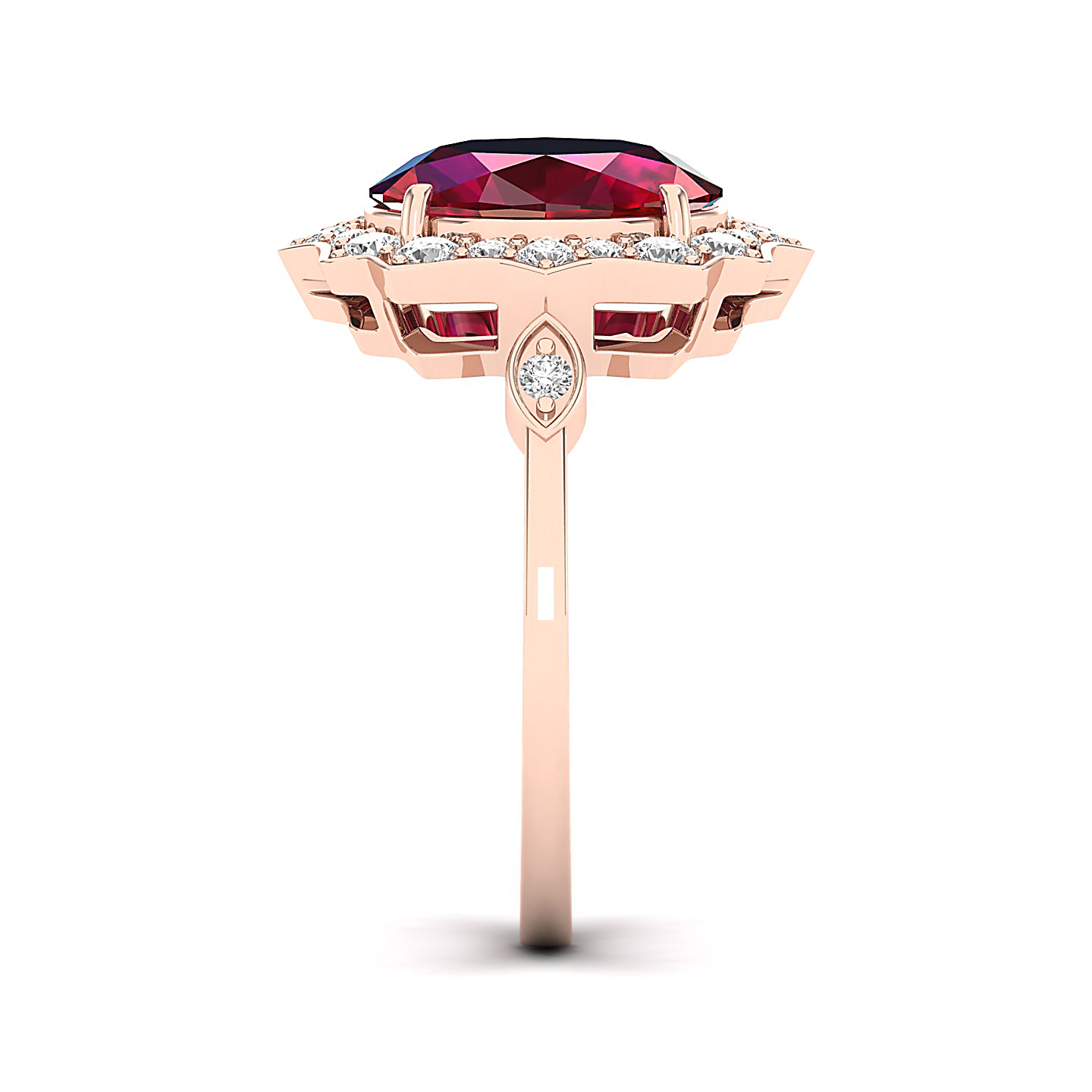 Bewitching Ruby Gold Ring