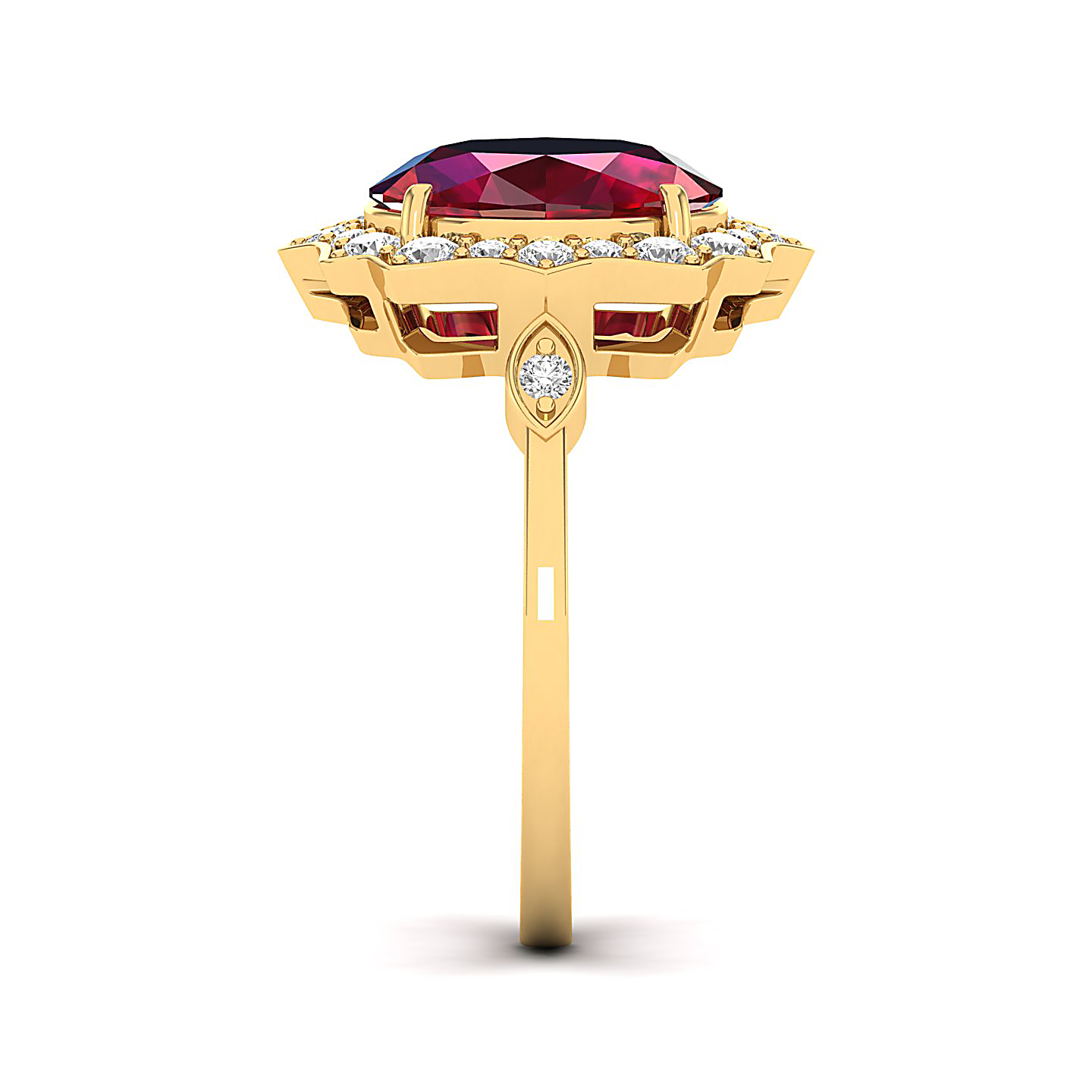 Bewitching Ruby Gold Ring