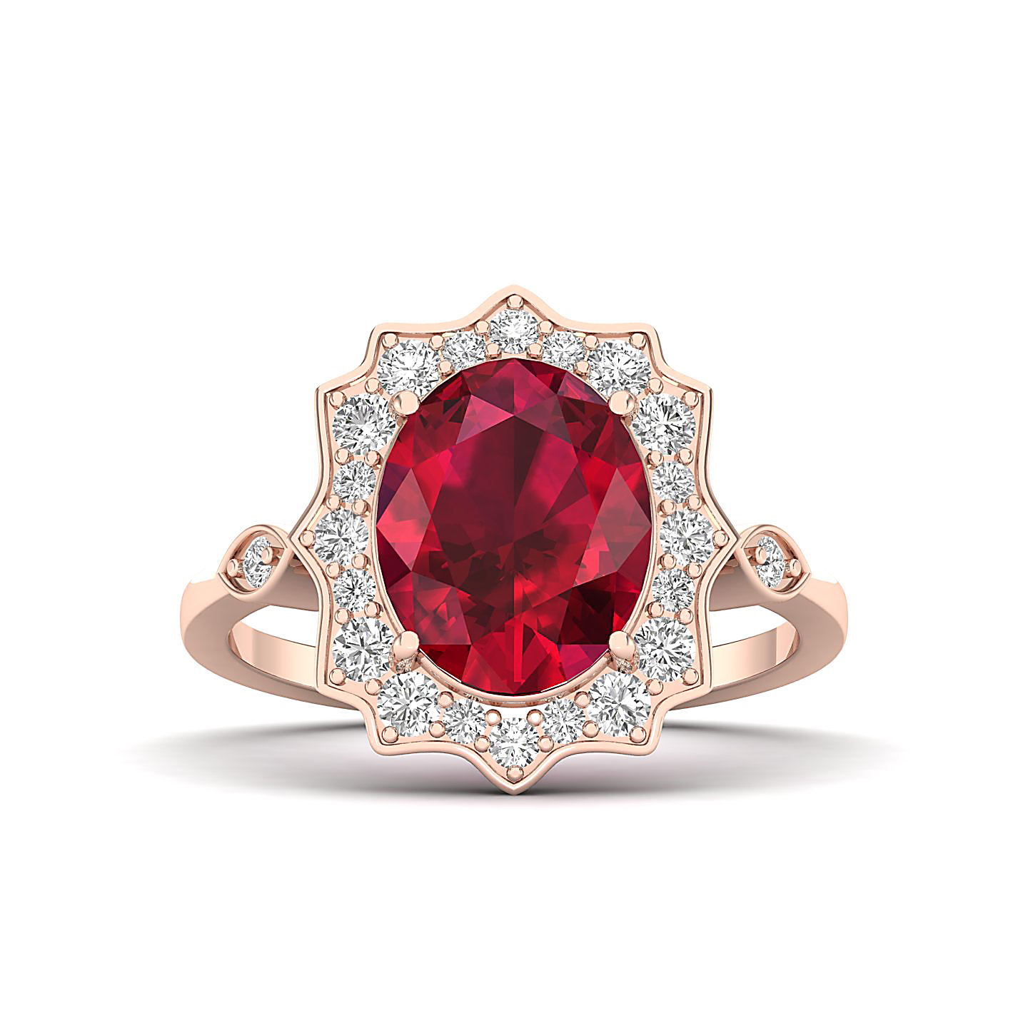 Bewitching Ruby Gold Ring