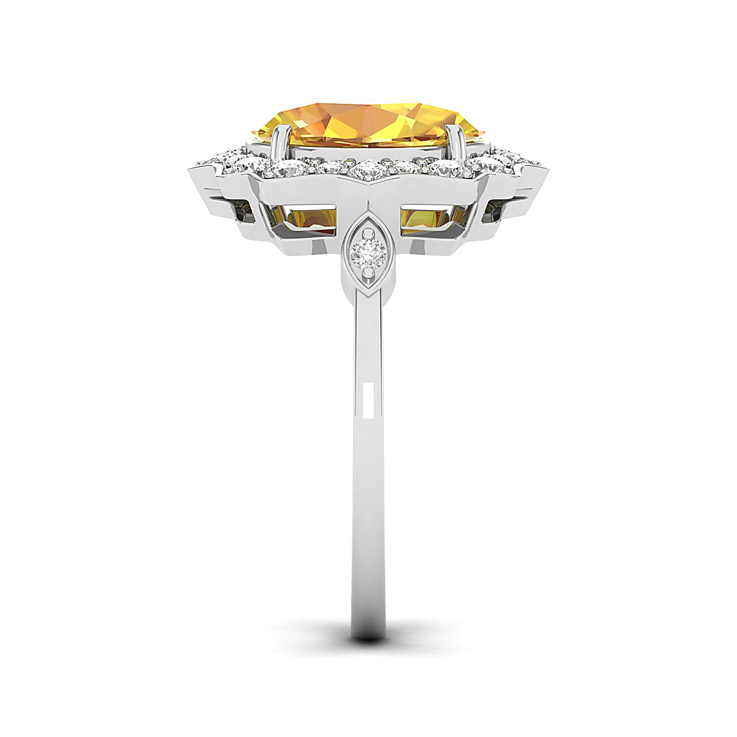 Bewitching Yellow Sapphire Gold Ring