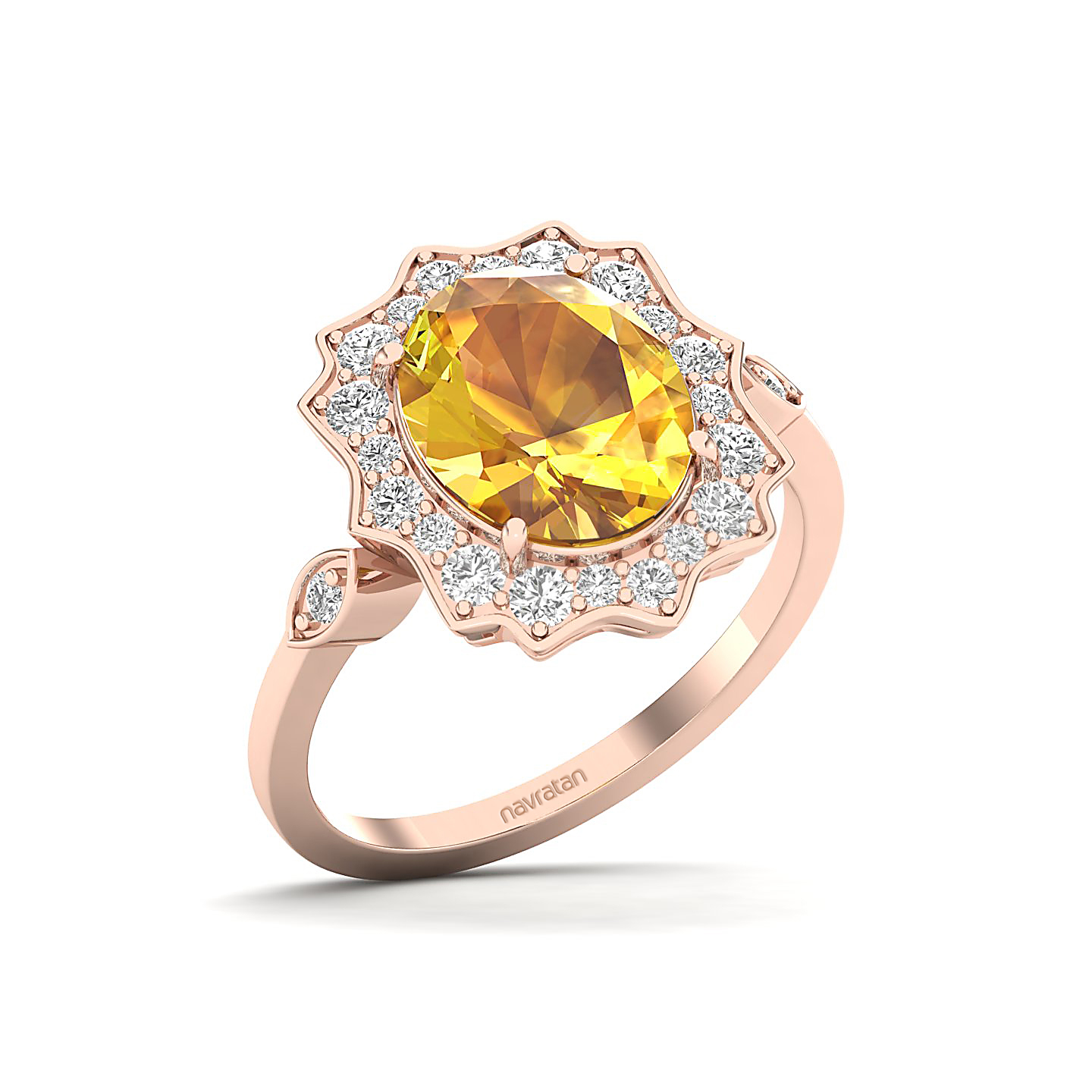 Bewitching Yellow Sapphire Gold Ring