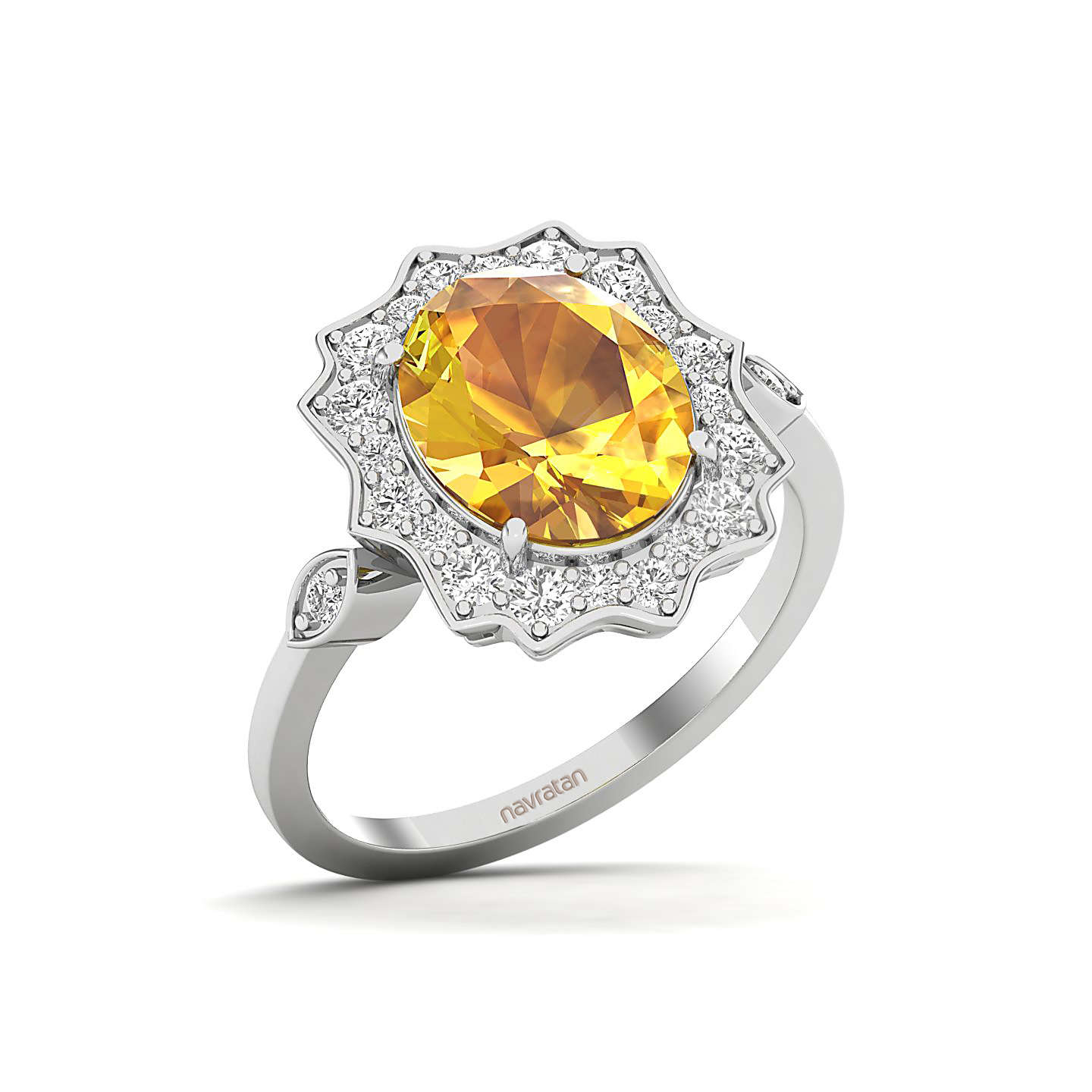 Bewitching Yellow Sapphire Gold Ring