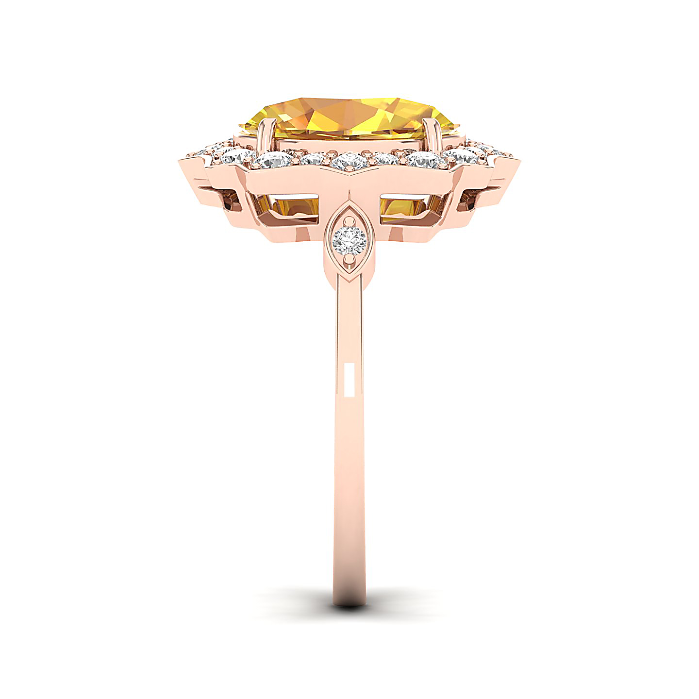 Bewitching Yellow Sapphire Gold Ring