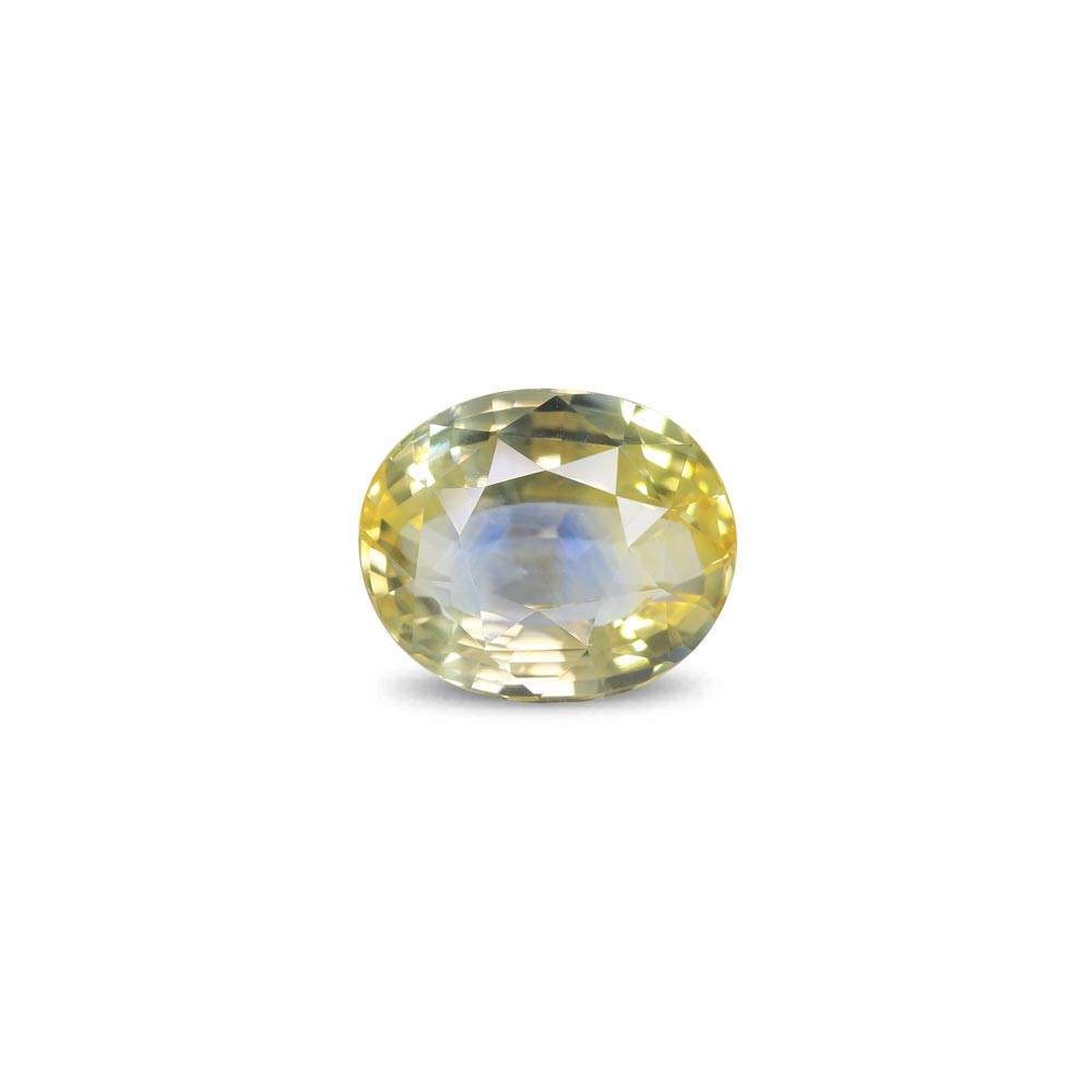 Bi-Colour Sapphire(Pitambari) -  5.98 Carat