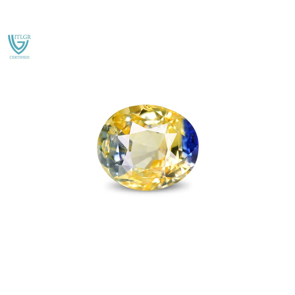 Bi-Colour Sapphire(Pitambari) - 3.15Carat