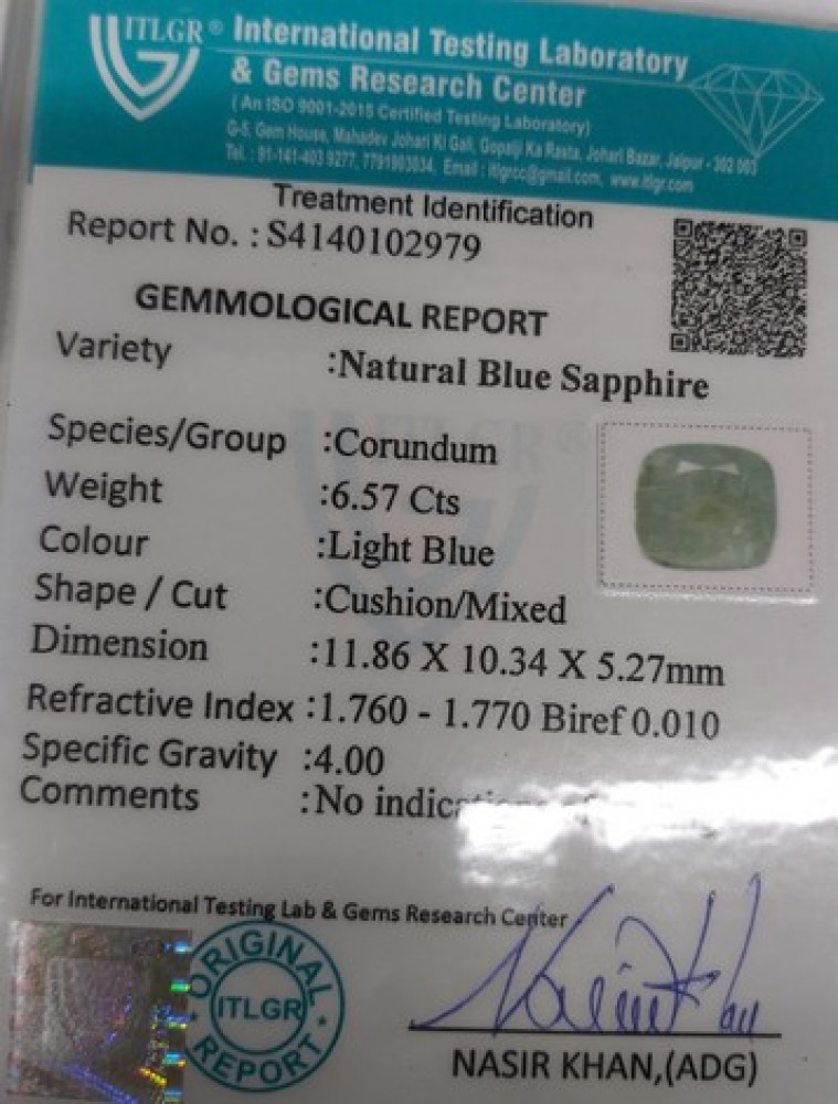 Bi-Colour Sapphire(Pitambari) - 6.57 Carat