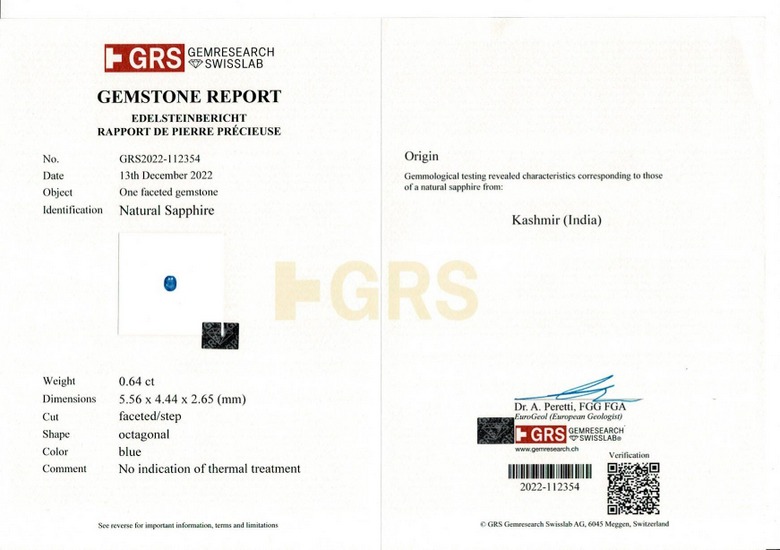 Blue Sapphire - 0.64 Carat