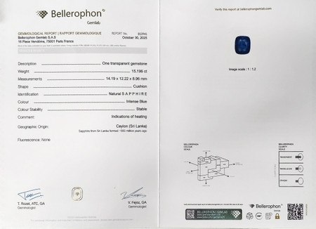 Blue Sapphire - 15.20 Carat