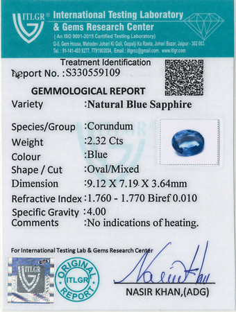 Blue Sapphire - 2.32 Carat