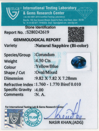 Blue Sapphire - 4.5 Carat