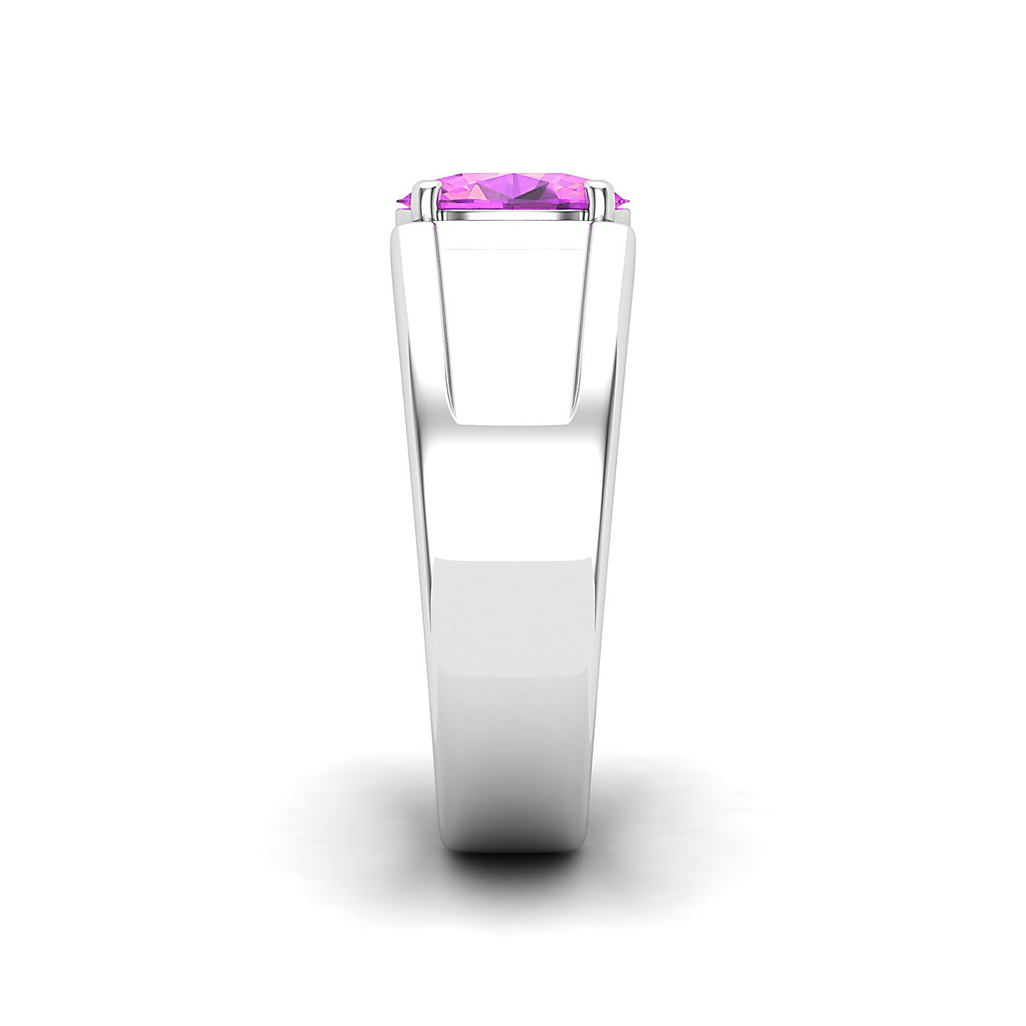 Blush Majesty Wide Shank Pink Sapphire Ring